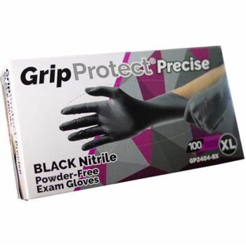 GRIP PROTECT PRECISE Black, 3.5mil Nitrile Gloves